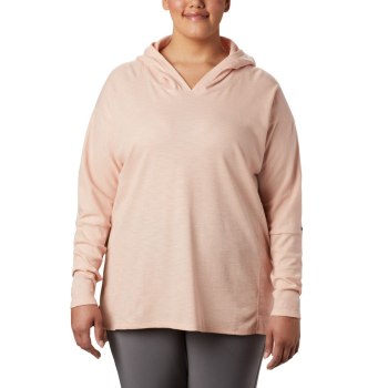 Columbia Hoodie Dames, Longer Days Plus Size Roze, 82MJLAWOS